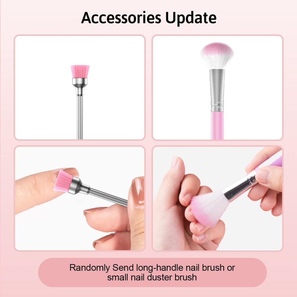 Compact Electric Nail Drill Machine: Adjustable Speed & Lightweight Design, Pink
