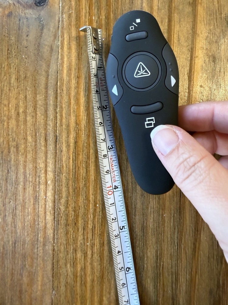 NEW Beboncool Black Wireless Presenter 2.4GHz Ergonomic Button