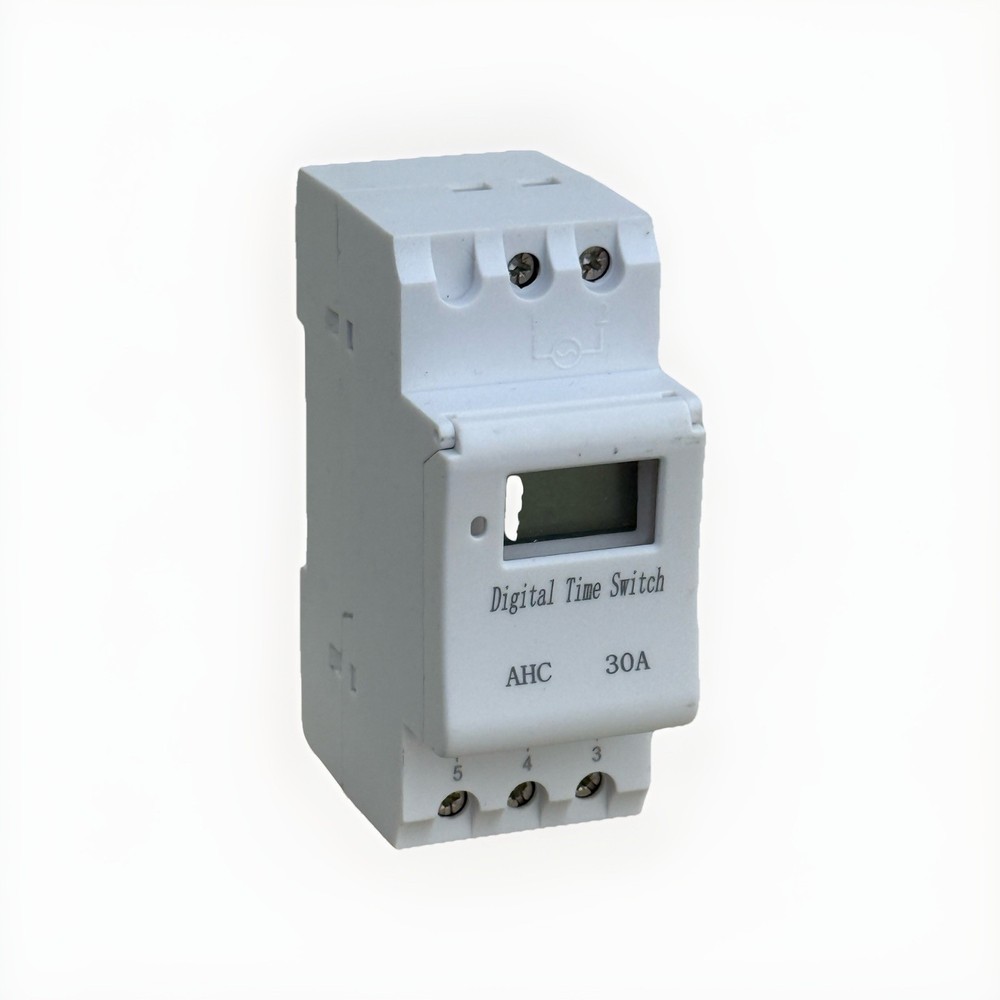 Digital LCD Programmable Weekly Timer 220V 30A Time Relay Switch Din Rail Mount