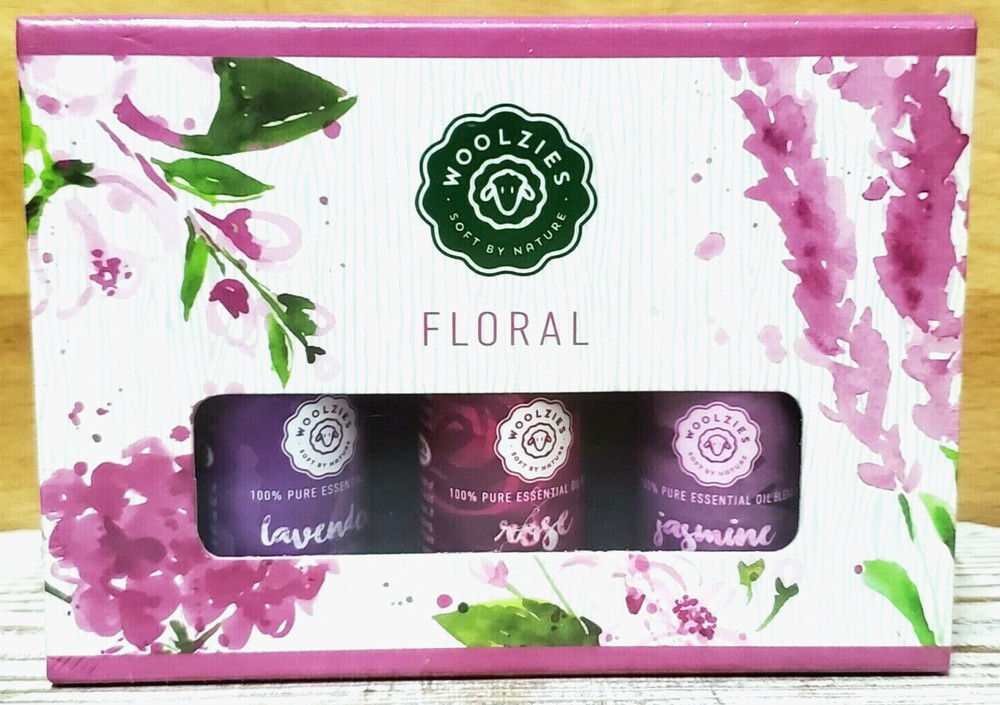 Woolzies Florals Aromatherapy diffuser essential oils ~ lavender, rose, jasmine