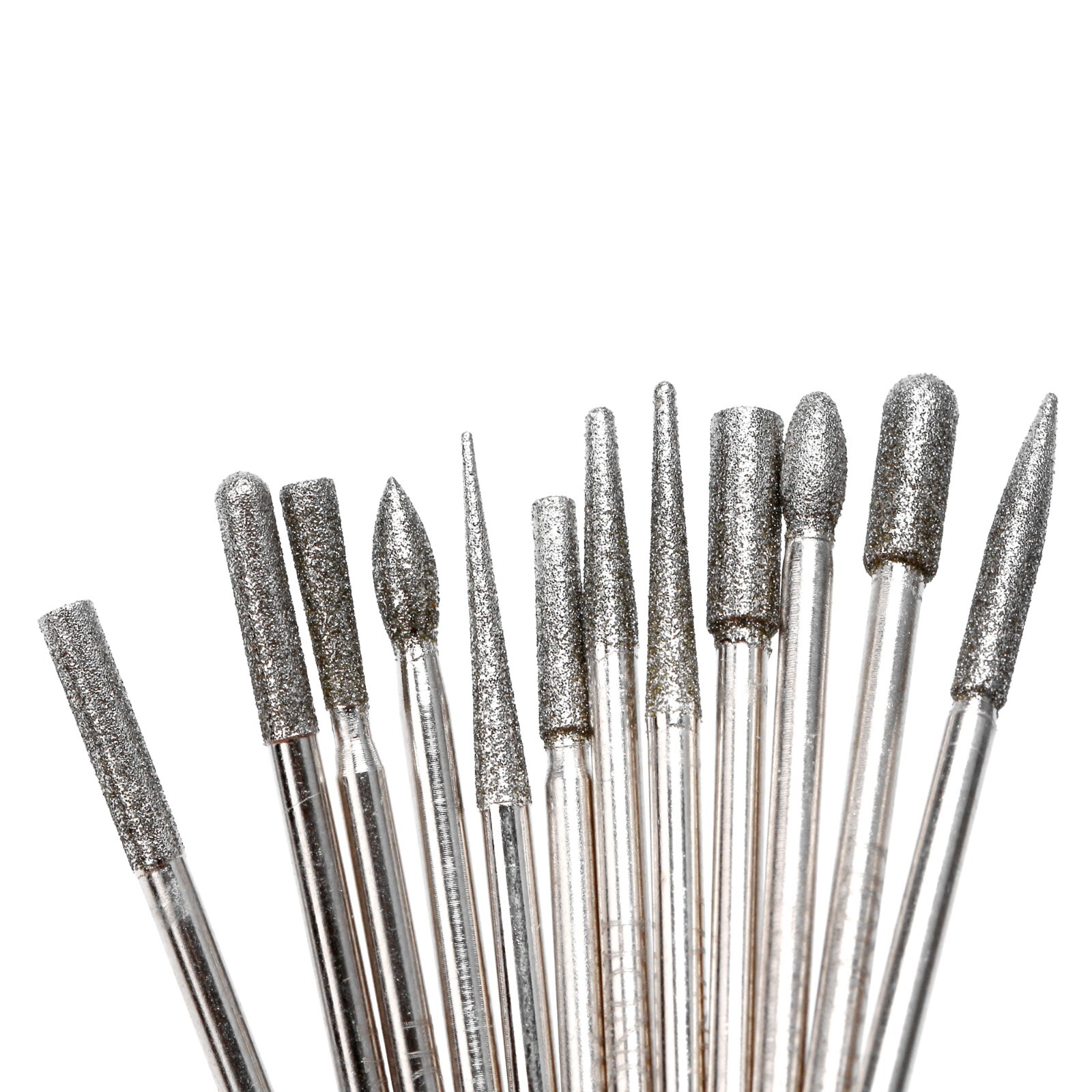 30Pcs Diamond Grinding Bits Set Stone Carving Tools for Dremel 1/8" 3/32" Shank