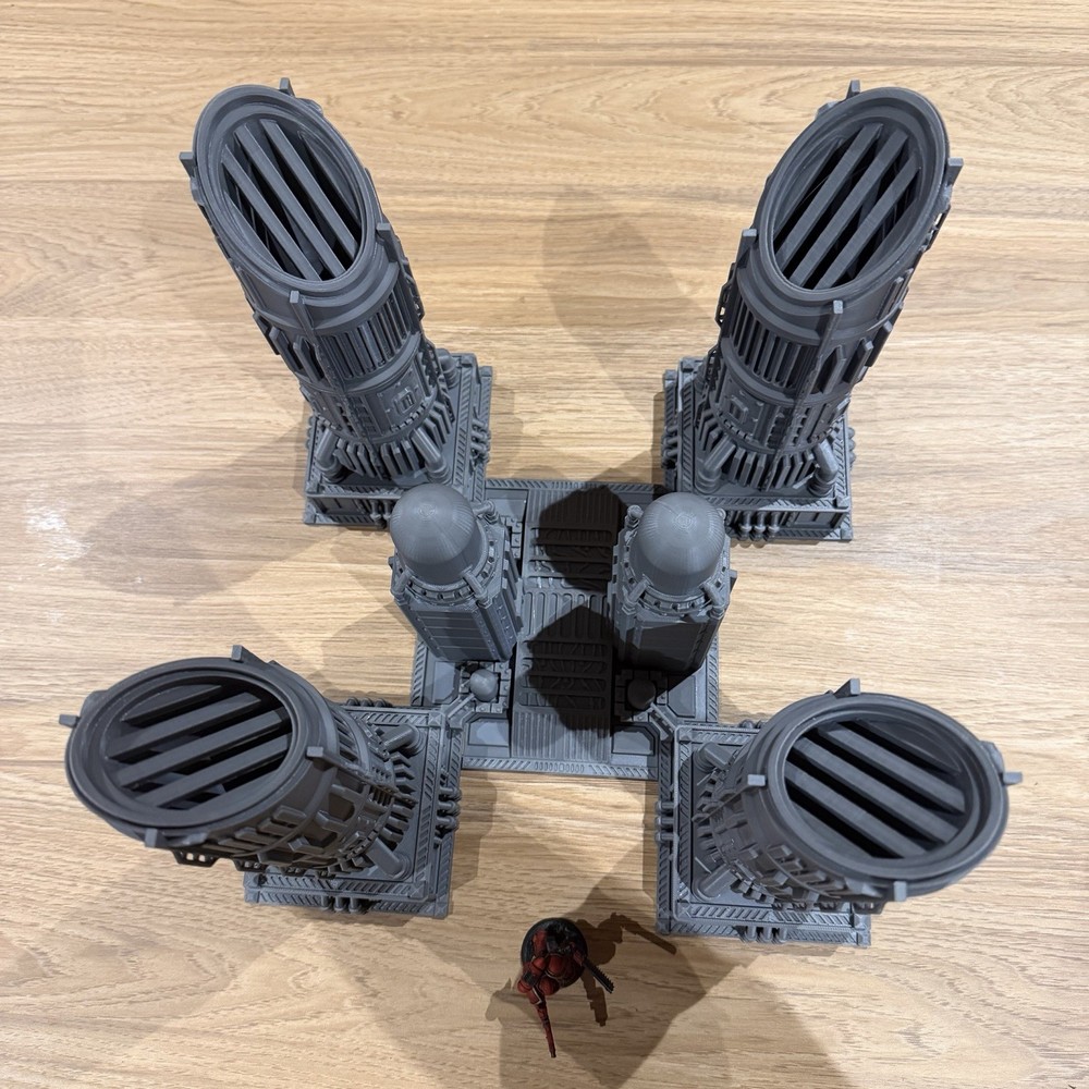 Tarkon Command - Plasma Extractor - Grim Dark Terrain - Suit 40k, Legion, Etc