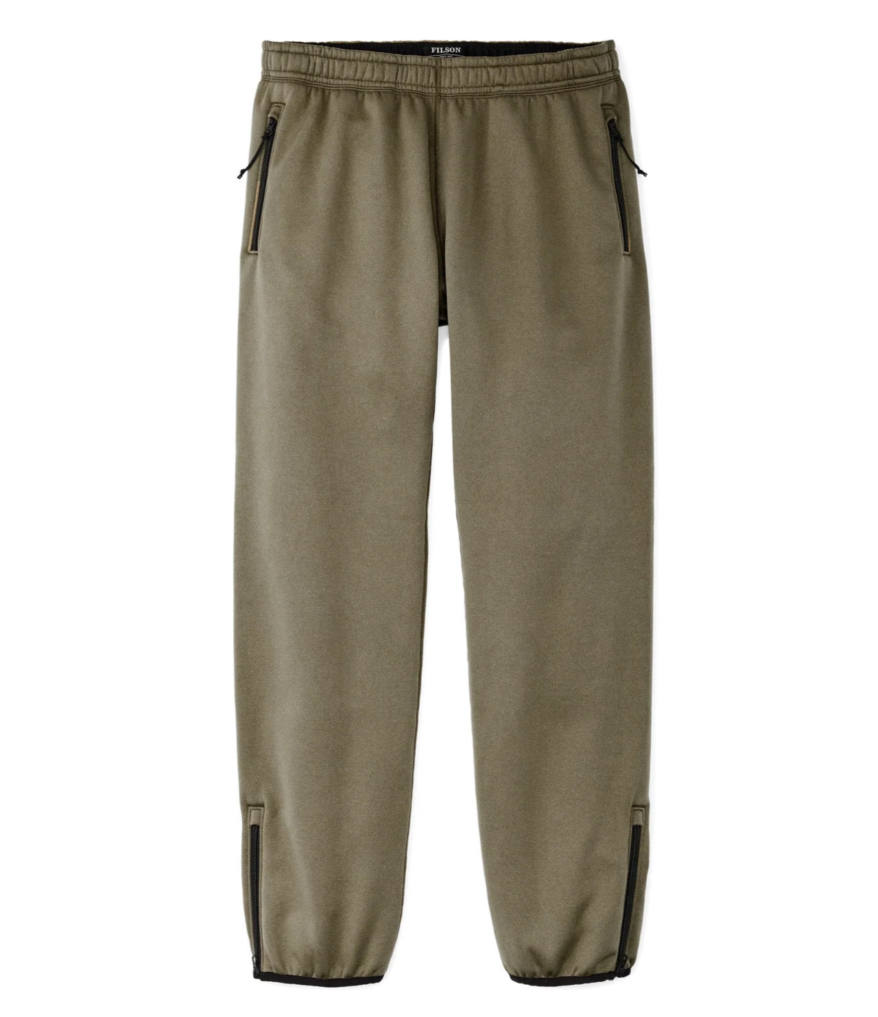 Filson Granite Spire Fleece Pants 20248738 Field Olive Zip Jogger Sweat Pants