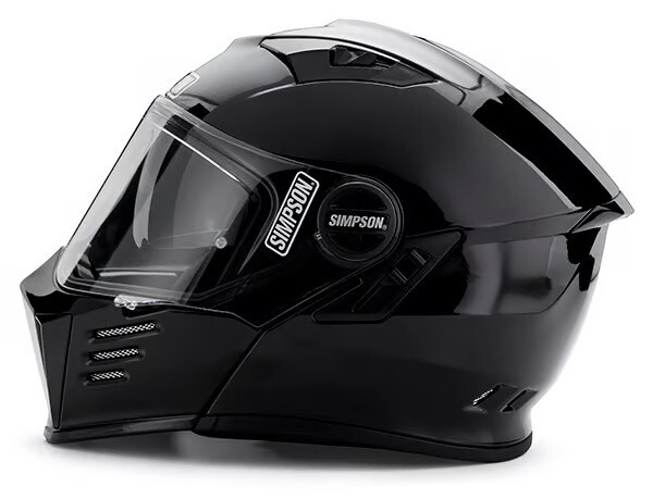 SIMPSON MOTORCYCLE MOD BANDIT HELMET, EXTRA-LARGE, TOOLLESS, DOT & ECE CERTIFIED