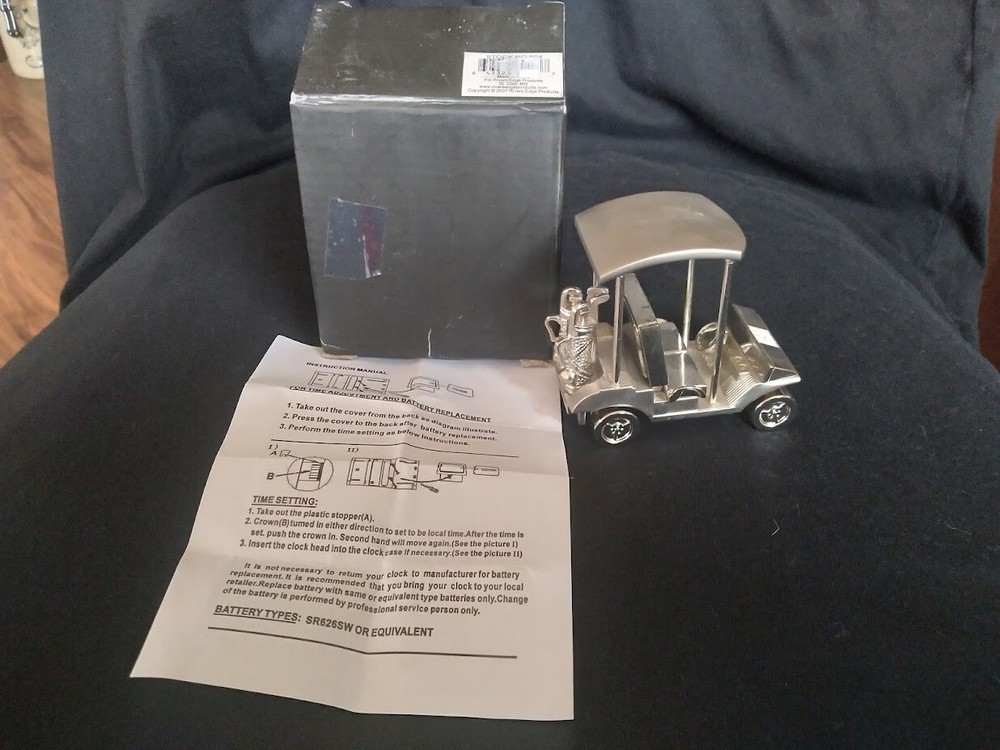 Golf cart clock