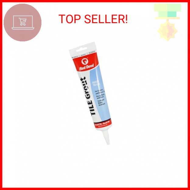 Red Devil 0425 Pre-Mixed Tile Grout - Professional Quality, Excellent Adhesion,