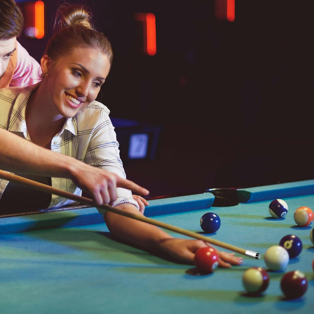 10 Sets Pool Cue Tips Replacement Kit Screw-On Billiard Tips with Ferrules