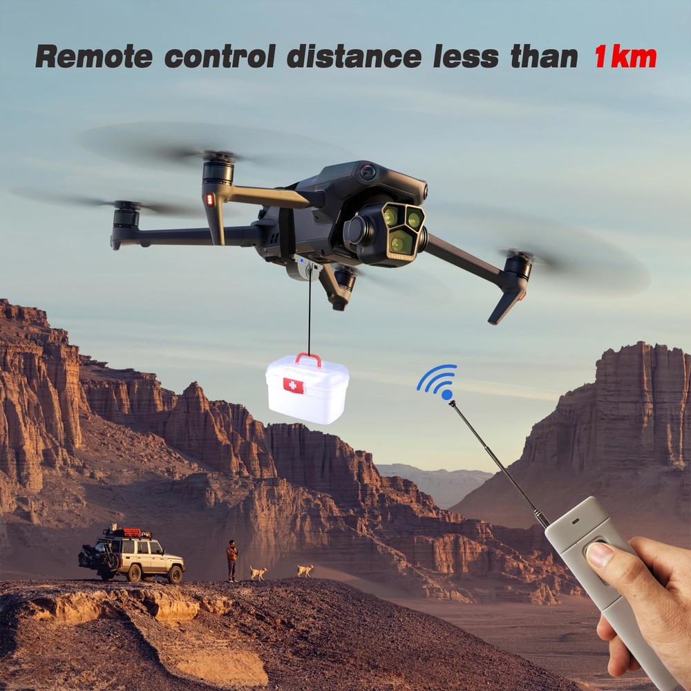 Universally Drone Airdrop System Release Device Payload Clip Airdropper Fish ...