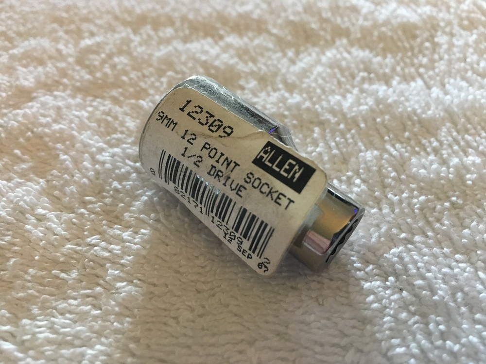 Allen 9mm 12 Point Socket 1/2 Drive 12309 - New