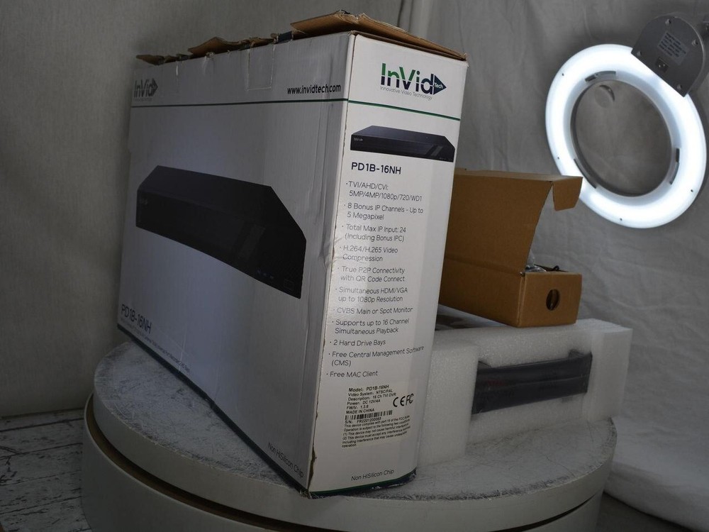 NEW OPEN BOX INVID TECH pd1b-16nh Universal Network Video Recorder SEE NOTES