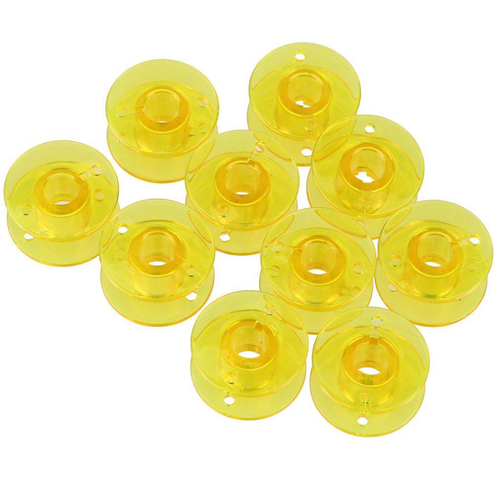 Class 15 Plastic Bobbins (10pk), Clear