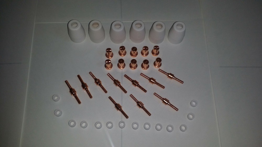 REBOOT RBC-5000D CONSUMABLES 40PCS COPPER EXTENDED FOR PLASMA CUTTER