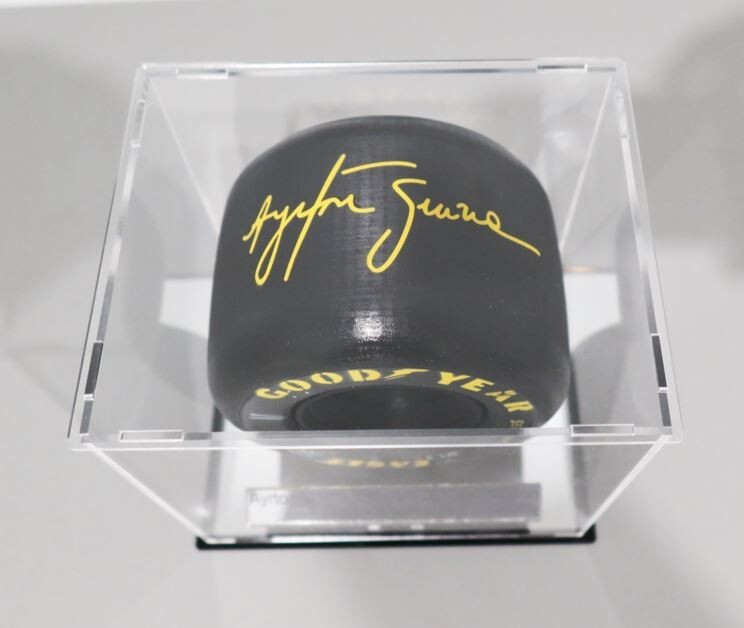 1/10th Ayrton Senna Tyre Display Handmade Custom