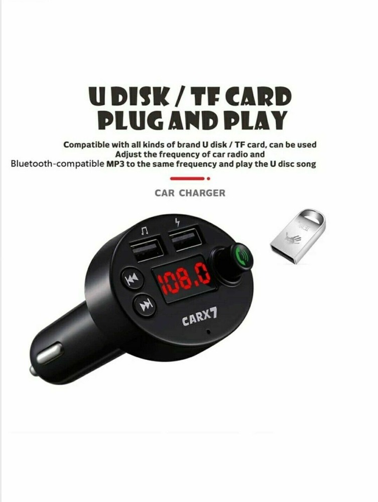 In Car Bluetooth FM Transmitter Radio MP3 Wireless Adapter Car USB Phone Charger