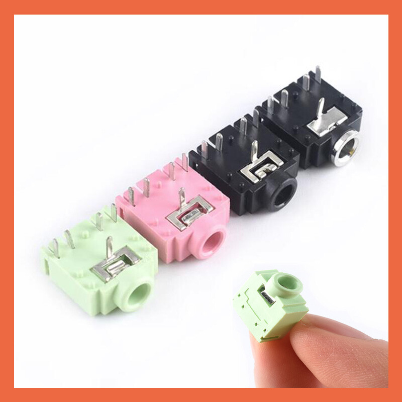 Stereo Audio Headphone Socket Jack Female Connector PCB Panel Mount 5 Pin