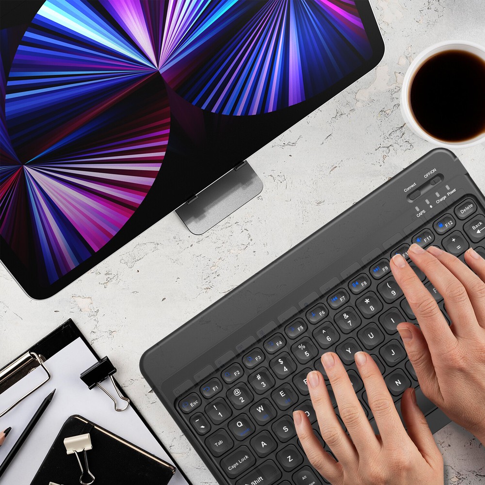 Wireless Bluetooth Keyboard For Windows Android iOS PC Phone Tablet Universal US