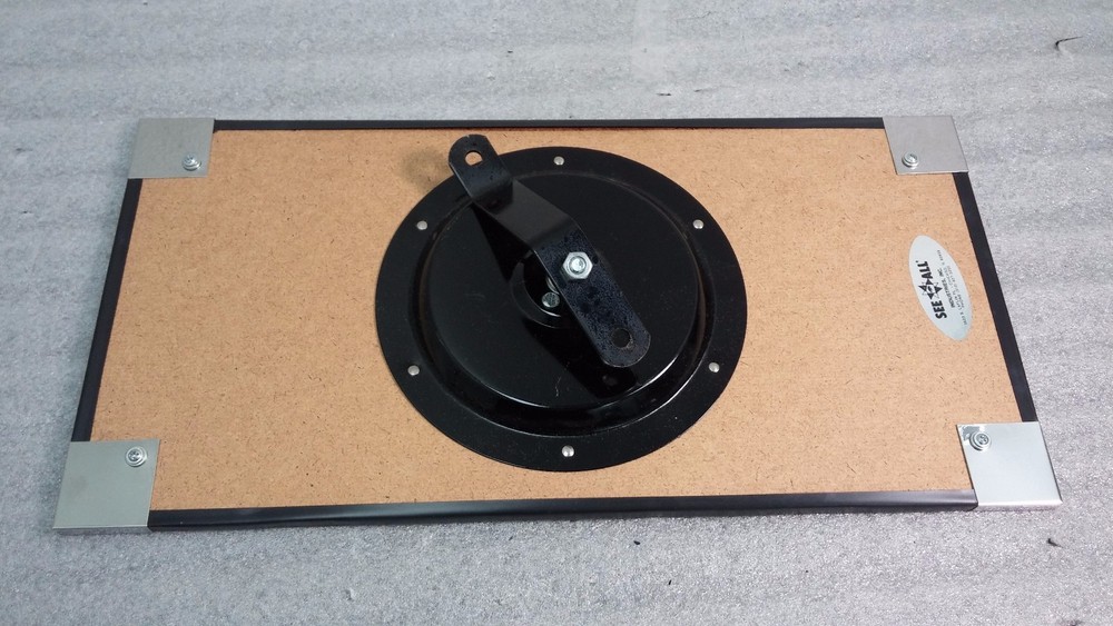 See All Flat Mirror w/ Wall Mount Bracket. 9"X18"