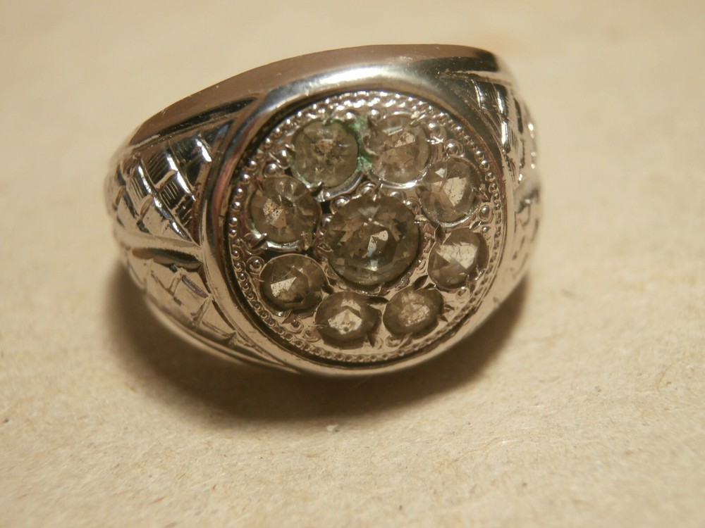 Sterling ESPO Ring w/ Clear Stones