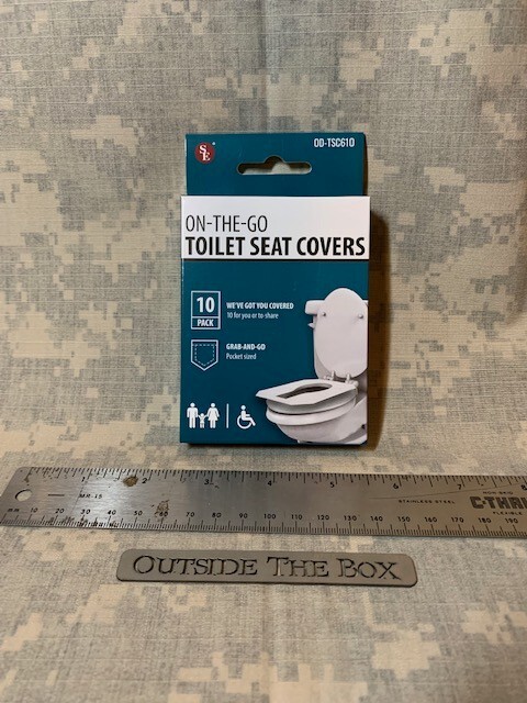 Emergency/Survival:  SE Toilet Seat Covers, 10 pack, NIB, Disposable & Flushable