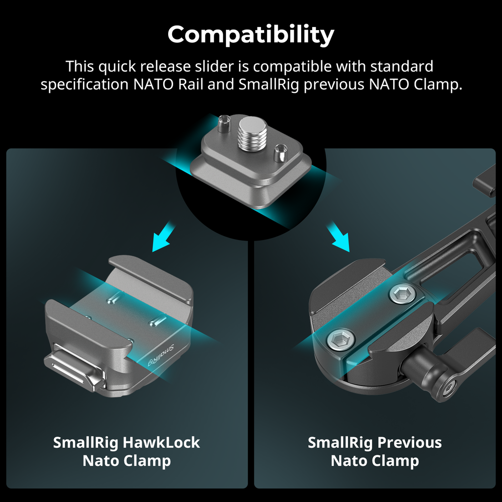 SmallRig HawkLock H21 Universal Quick Release Mount Plate Kit Load up to 5kg