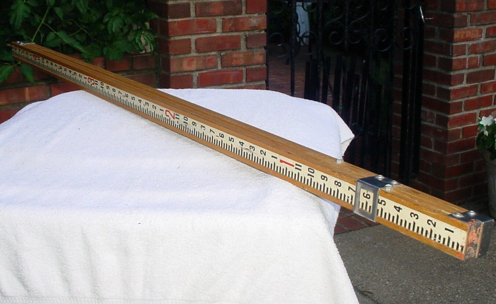 Transit Surveying David White 8 ft. Measuring Stick Telescopic Survey Elevations