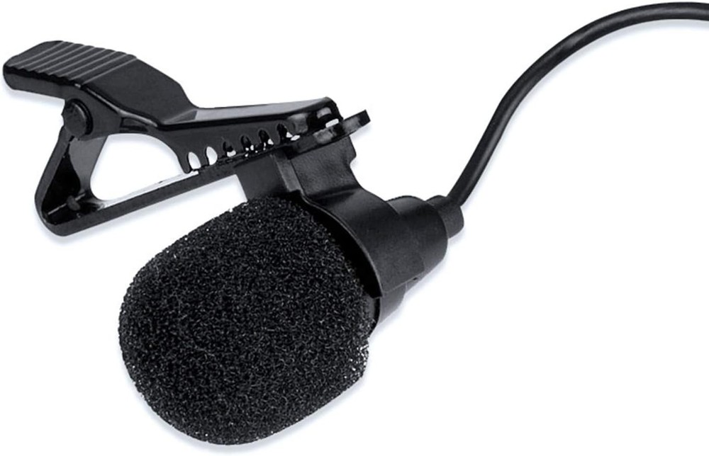 AUGSUN 18Pcs Lapel Microphone Clips Replacement Kit, 6Pcs Lavalier Mic black