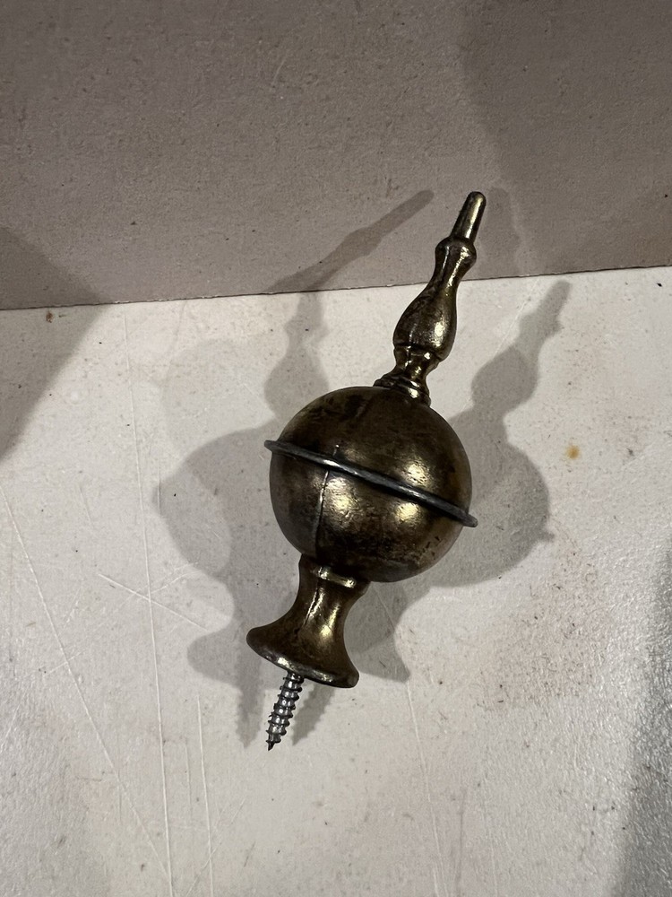 ANTIQUE/VINTAGE CLOCK SOLID BRASS TOP FINIAL