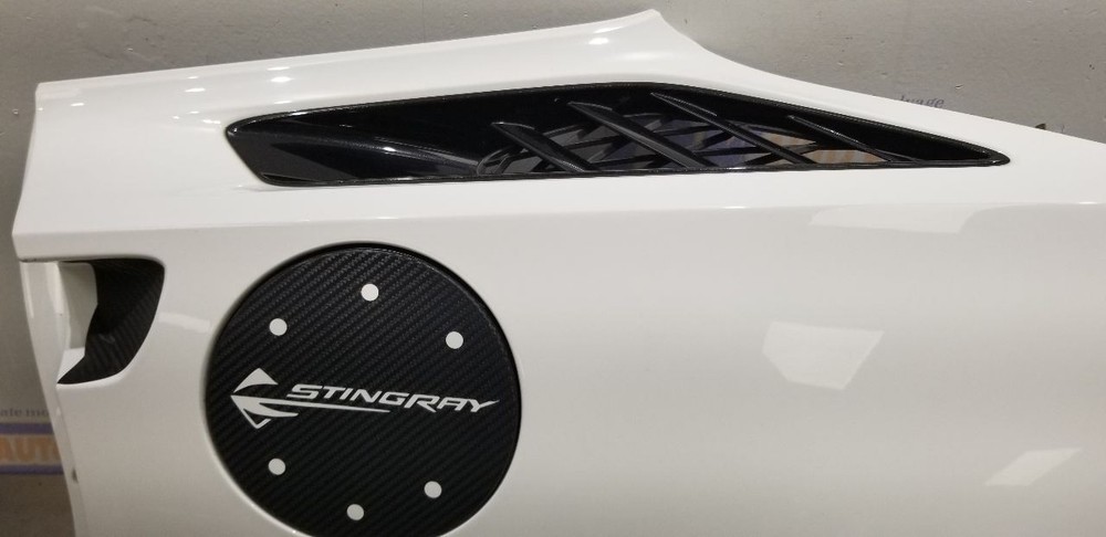 14 CHEVY CORVETTE C7 COUPE QUARTER PANEL LEFT DRIVER WHITE