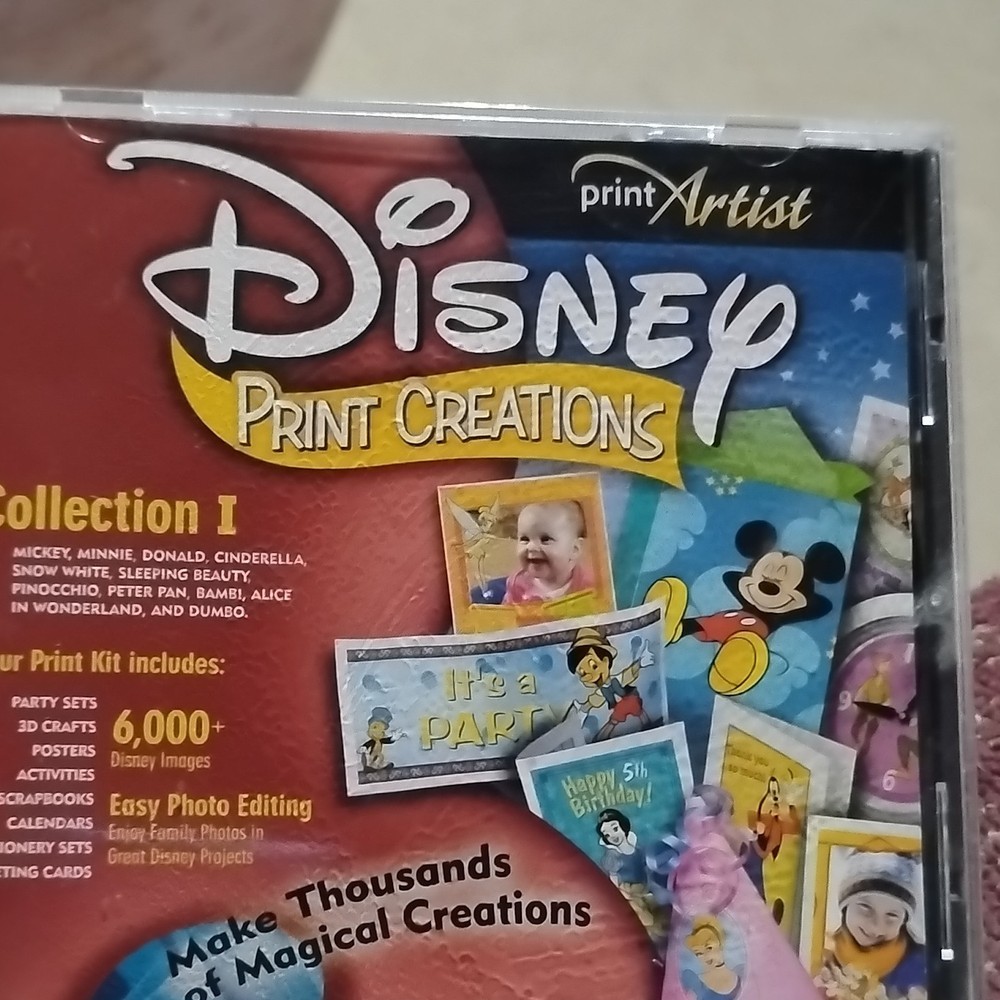 Disney Print Creations Collection I Desktop Publishing Software CD for Windows