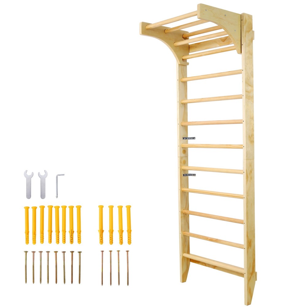 Swedish Ladder Stall Bars Set Adjustable Pull-up Bar for Therapy Gymnastics