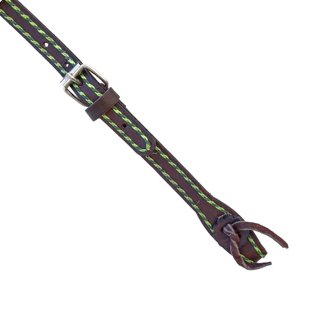 Charro Hand Stitched Cafe Headstall Cabezada