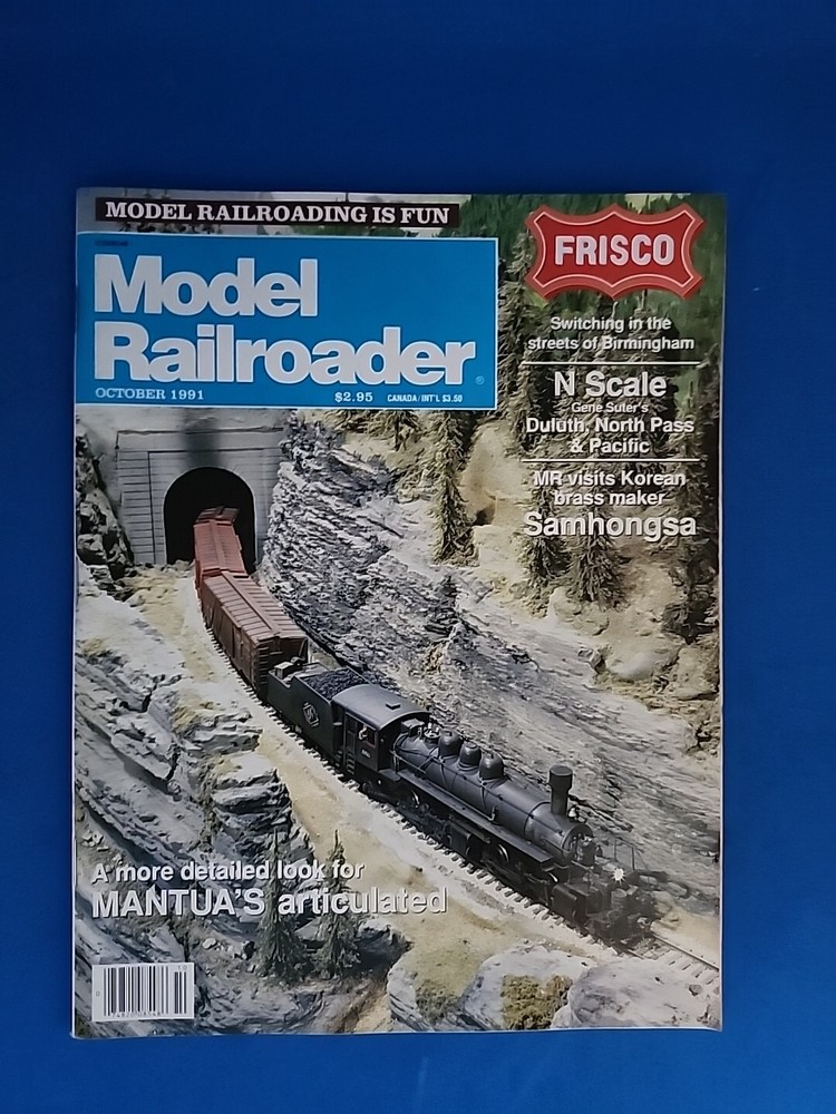 Model Railroader Magazine October 1991 Issue