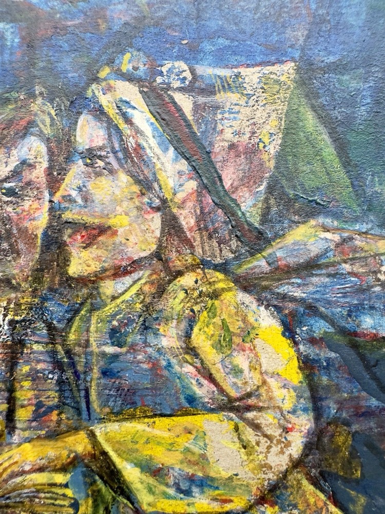 Original Russian Abstract Composition, Graphics, Postmodernism, Signed.