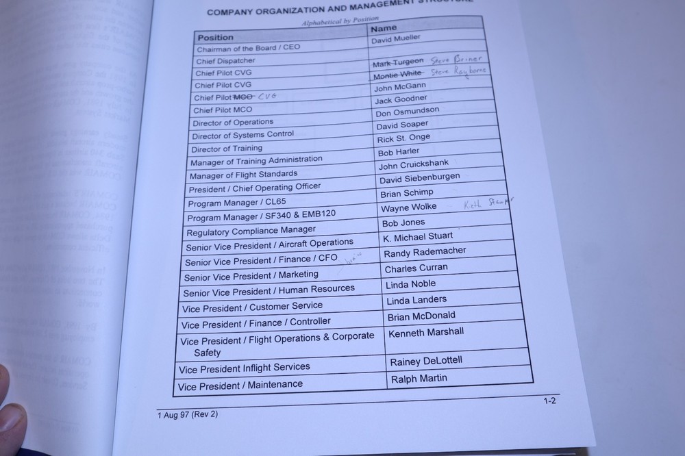 Comair Basic Indoctrination Course Pilot Training Manual Aviation