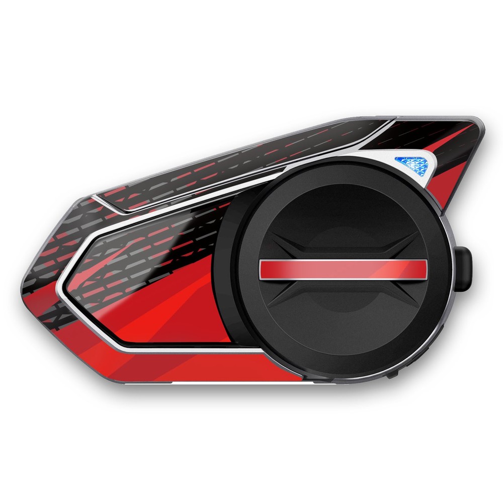 Red Black Zag Device Surface Sticker For SENA 50S Intercom x1
