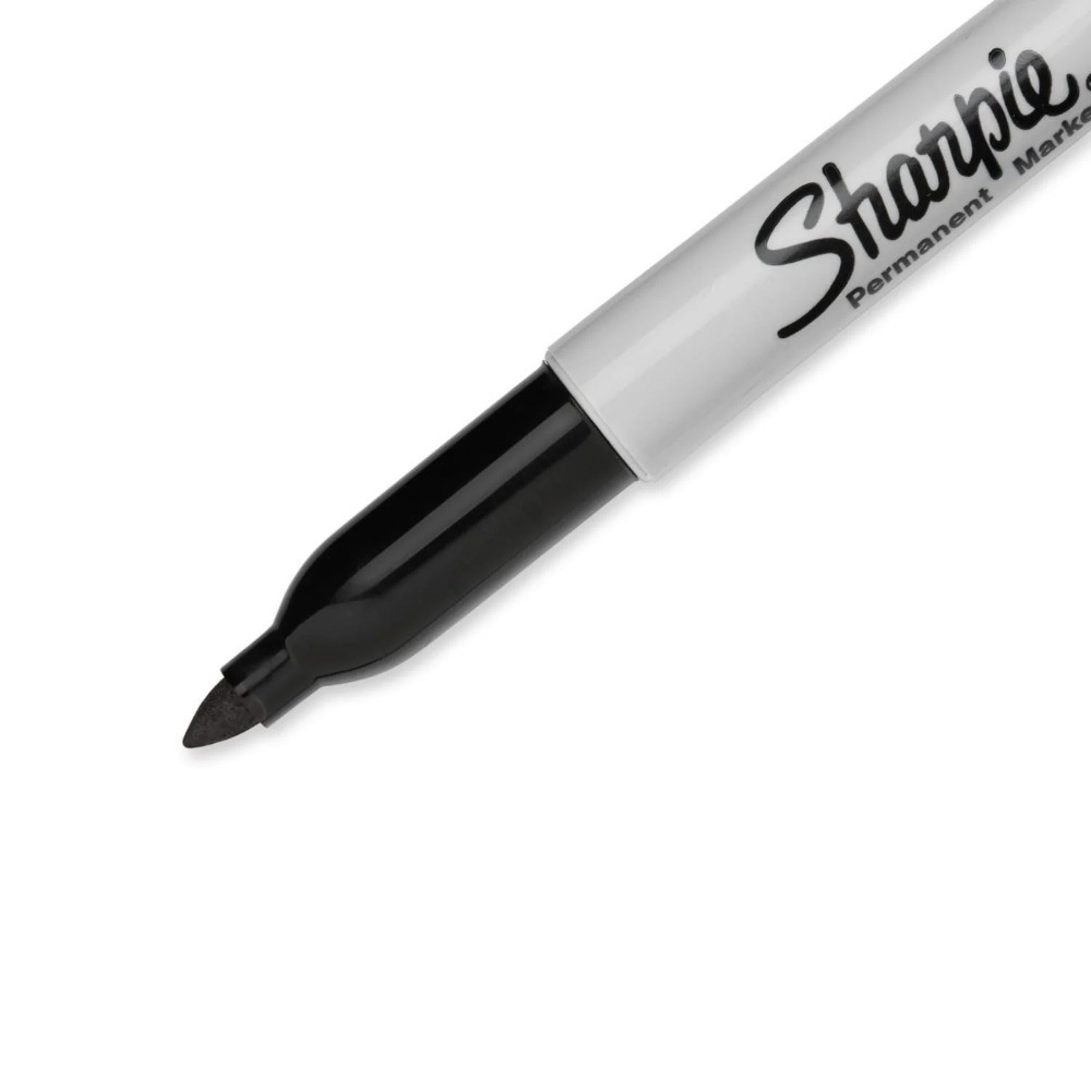 Fine Point Permanent Markers Black Ink 12 Count Pack