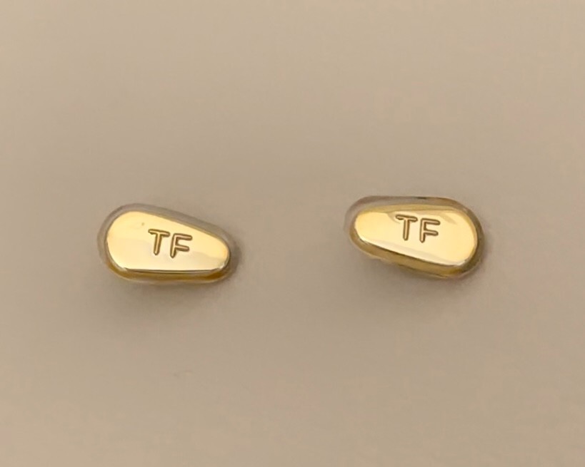 Tom Ford Gold Replacement Screw-in Nose Pads For Sunglasses Eyeglasses Silicone