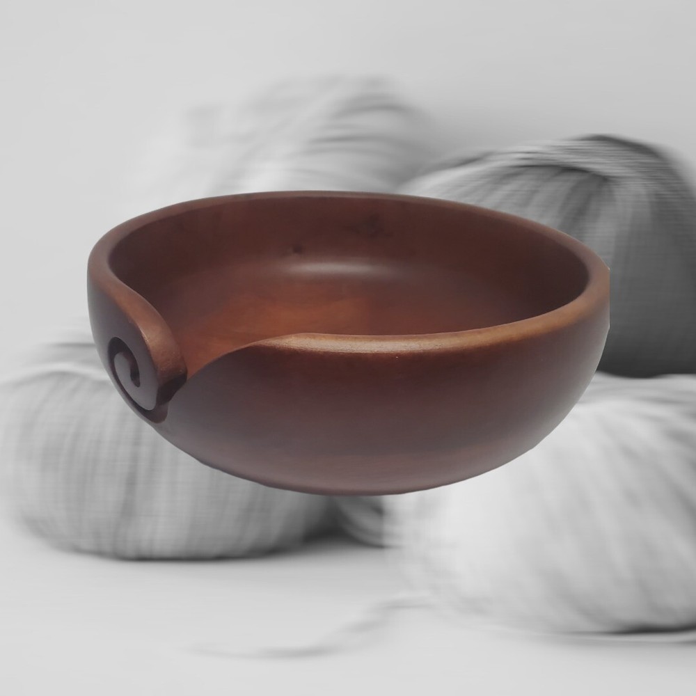 Loops & Threads Dark Mango Wood Bowl - Large