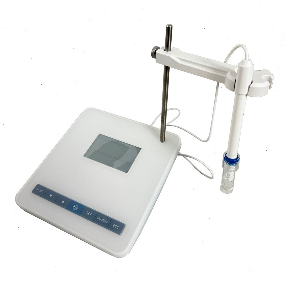 Benchtop PH Meter with PH Buffer Powder 2 Ponit Calibration E-201-C Electrode