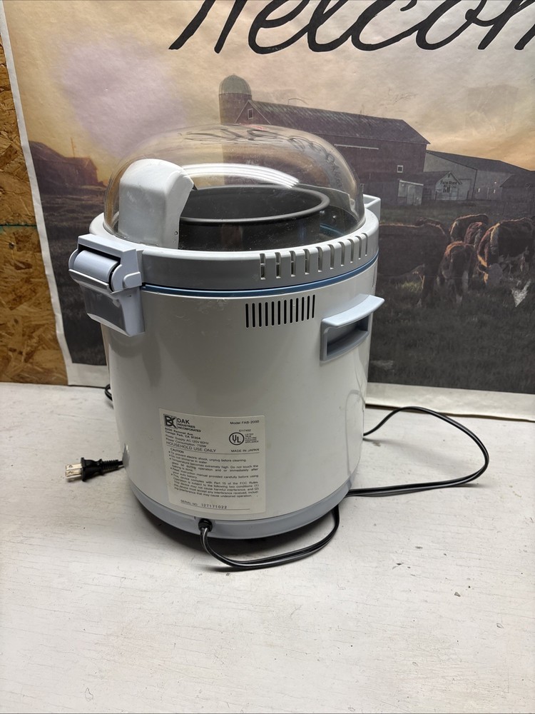 DAK Turbo Baker II FAB-2000 Bread Machine & Dough Maker - Tested & Working