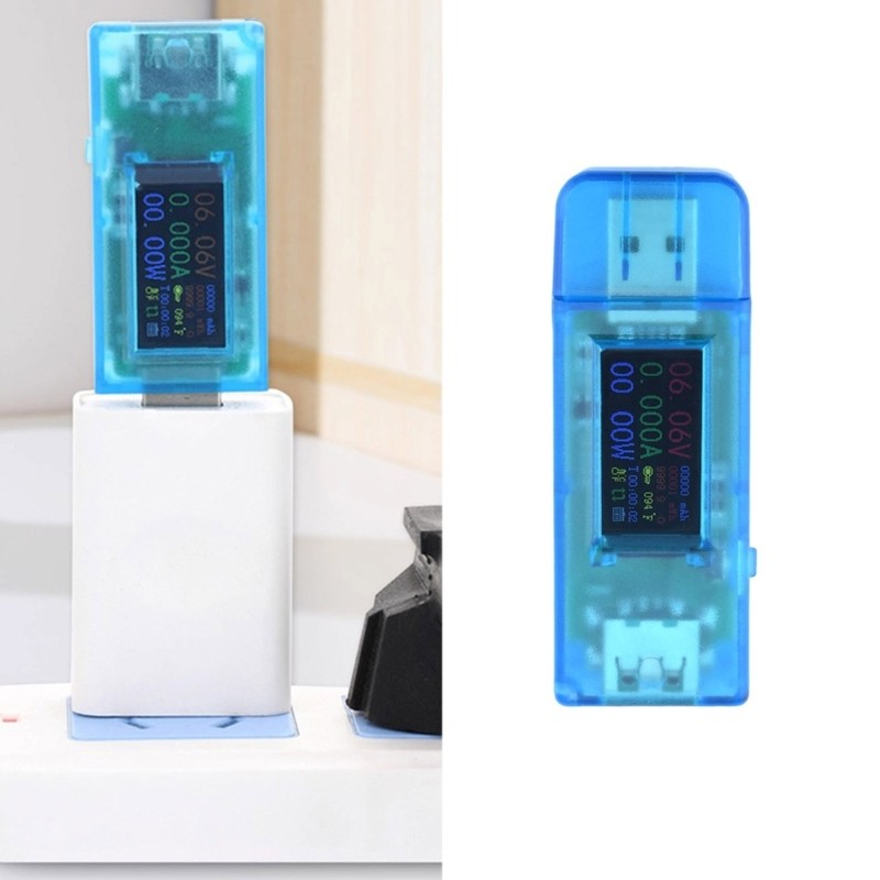 Easy Carry Voltage Current Tester with Temperature Display Waterproof ABS for