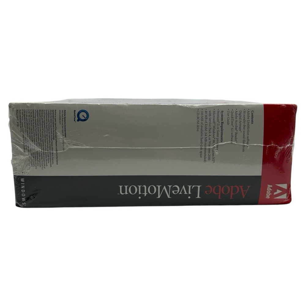 Adobe LiveMotion Professional Web Graphics & Animation (PC, 1999) Brand New