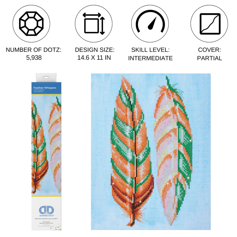 Diamond Dotz Feather Wispers Diamond Painting Kit