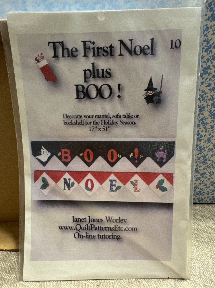 The First Noel plus BOO! Wall Quilt Patterns 10