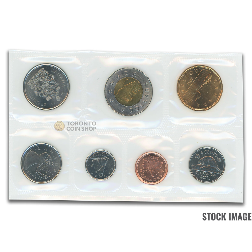 Canada 2011 7-Coin PL Proof-Like Mint Coin Set - Envelope + COA
