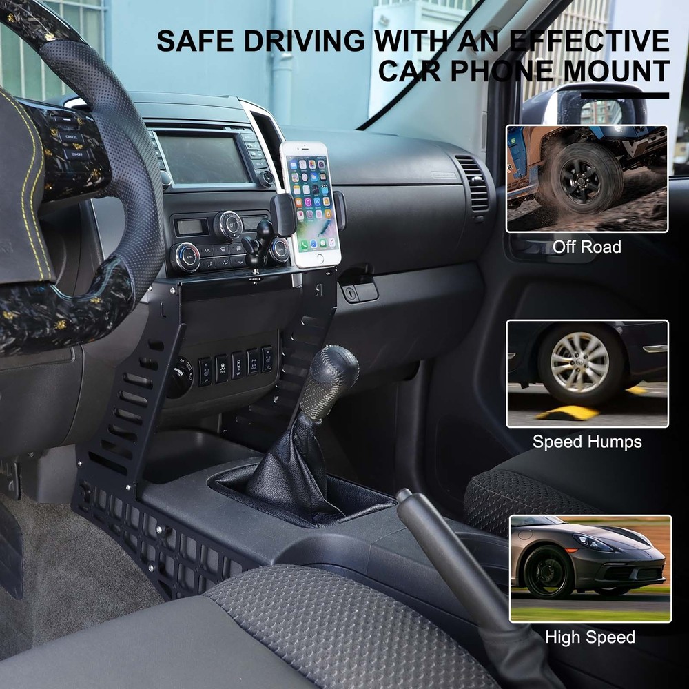 Multi-Functiona Central Dash Phone Holder Mount Stand For Nissan Frontier 09-17