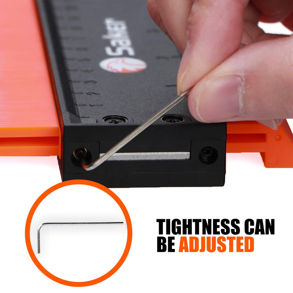 Contour Gauge Duplication-Adjustable Lock-Precisely Copy Irregular Shape-Irregul