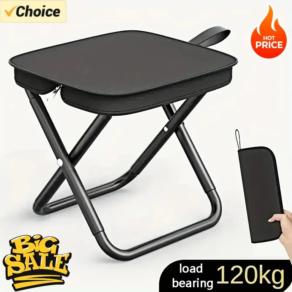 Small Folding Stool Mini Portable Outdoor Camping Chair Foldable Hiking