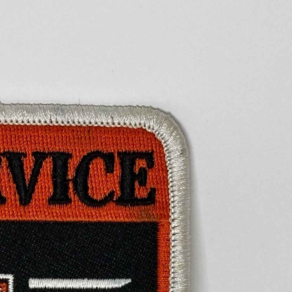 Harley-Davidson PHD Service Trained Technician Patch Black Orange