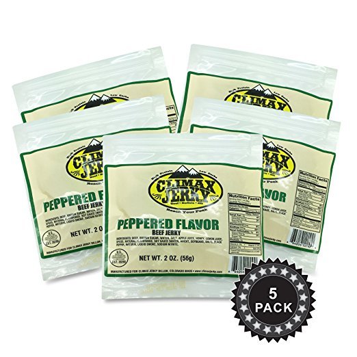 Climax BEST Premium Beef Pepper 2 OZ. Beef Jerky - 5 Pack